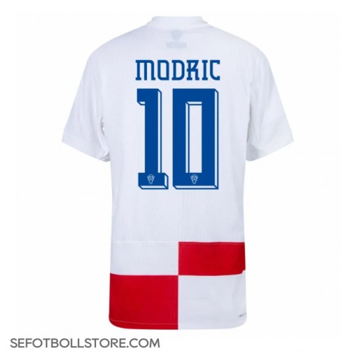 Kroatien Luka Modric #10 Replika Hemmatröja EM 2024 Kortärmad